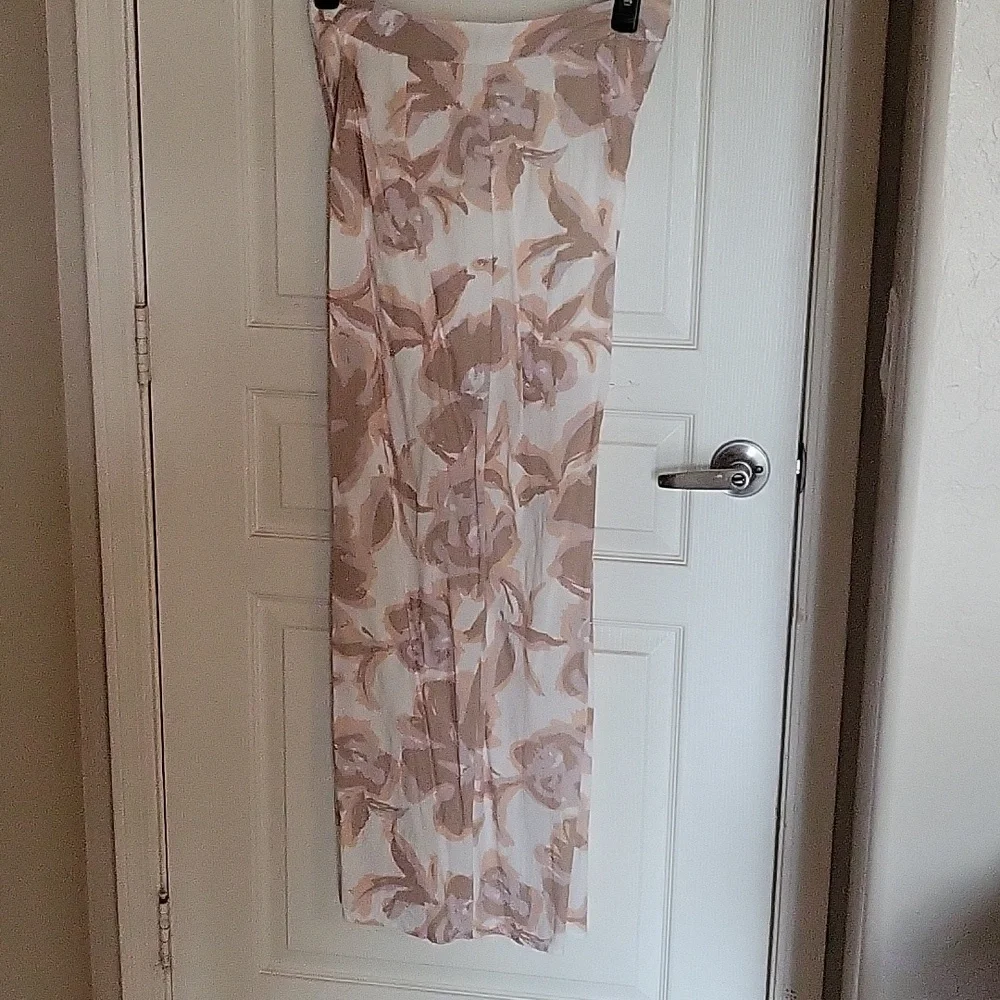 Wide Leg Pants And Crop Top Foral - Picture 2 of 8